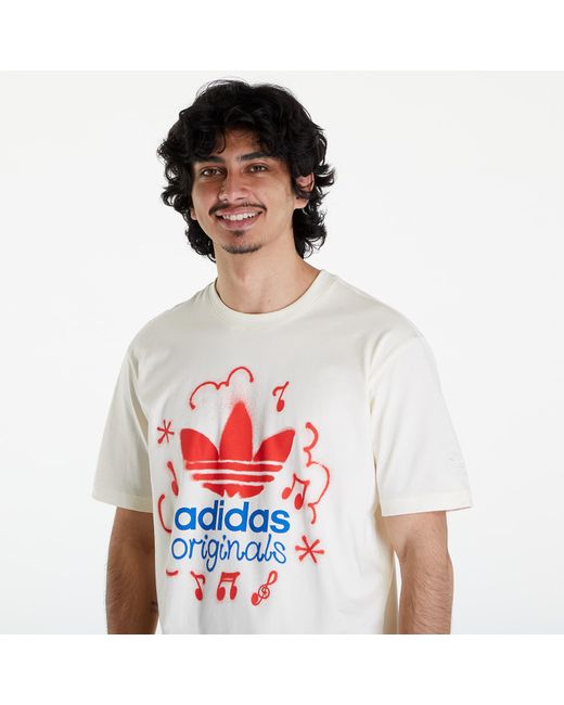 Adidas White Training Supply Cotton T-shirt for men