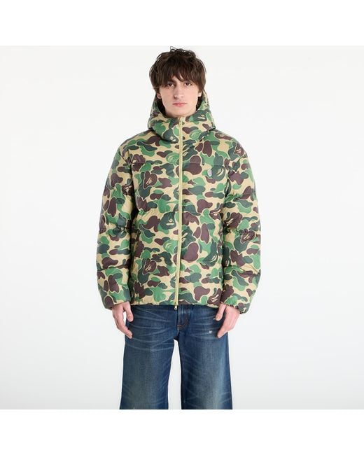 A Bathing Ape Green Jacket Abc Camo Down Jacket M for men