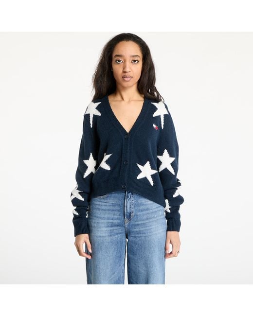 Tommy Hilfiger Blue Sweater Tommy Jeans Star Cardigan
