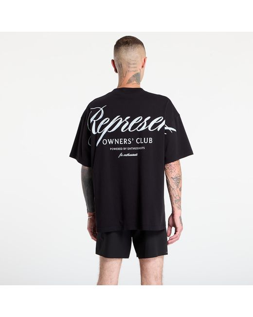 Represent T-Shirt Owners Club Script T-Shirt in het Black voor heren