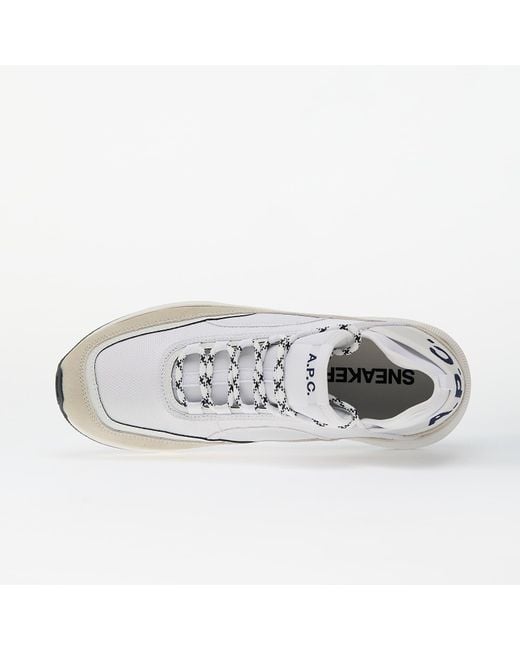 A.P.C. White Sneakers Run Around Sneakers for men