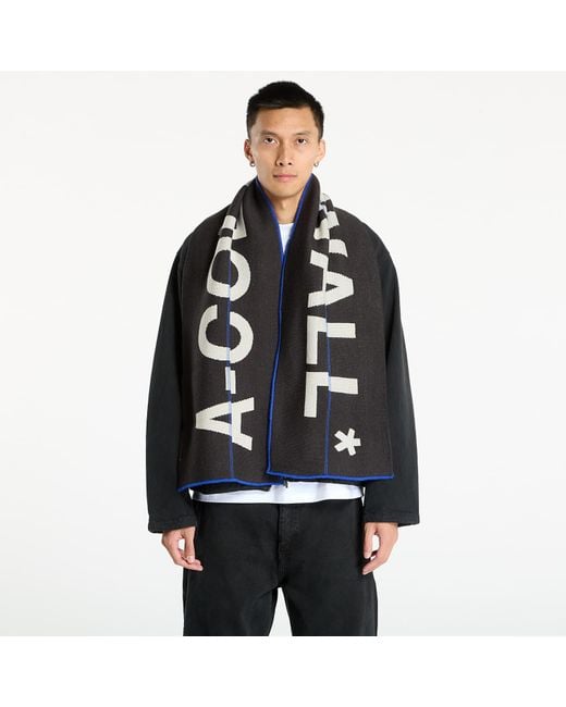 A_COLD_WALL* Black Typographic Scarf
