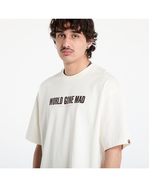 Maglietta Slogan Relaxed Fit Tee di A Bathing Ape in White