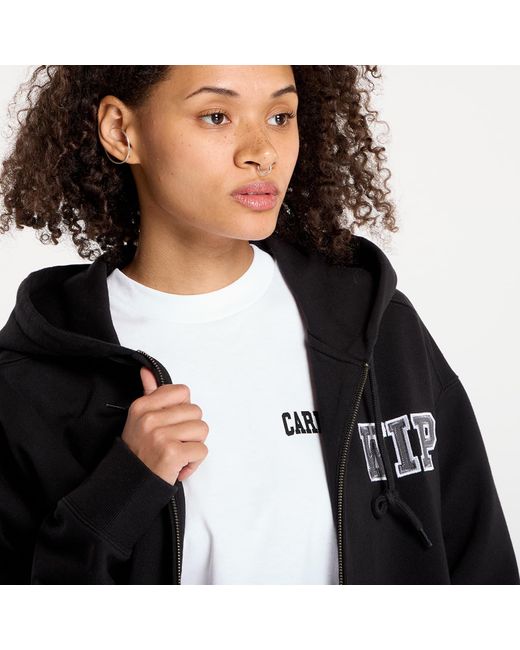 Carhartt Black Sweatshirt Hooded Mini Wip Sweat Jacket