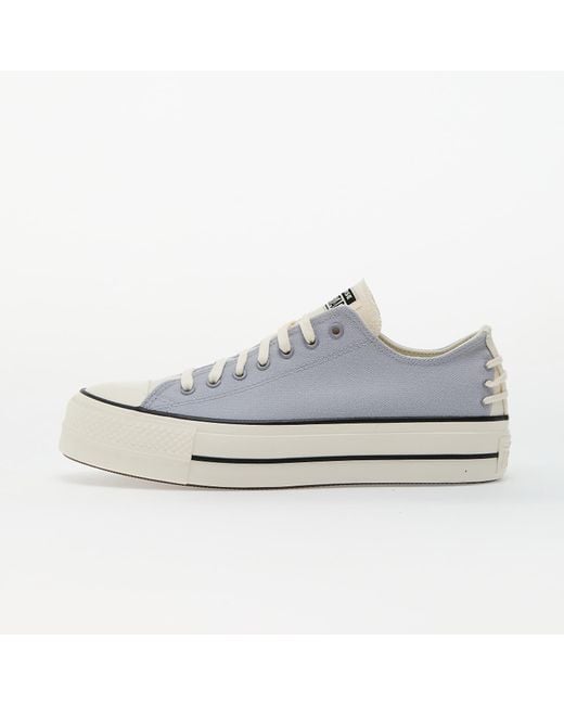 Baskets chuck taylor all star lift ox lavender trek/ black/ egret eur 36 Converse en coloris White