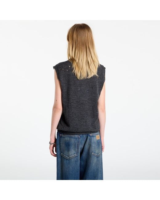 MM6 by Maison Margiela Black Weste Gilet