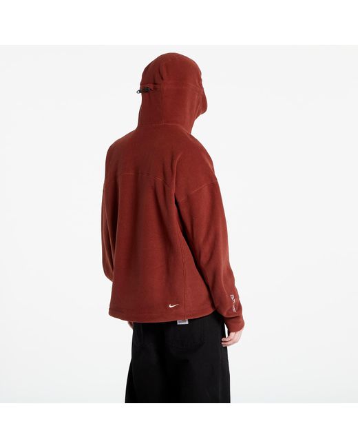 Acg therma-fit "wolf tree" pullover hoodie di Nike in Red da Uomo