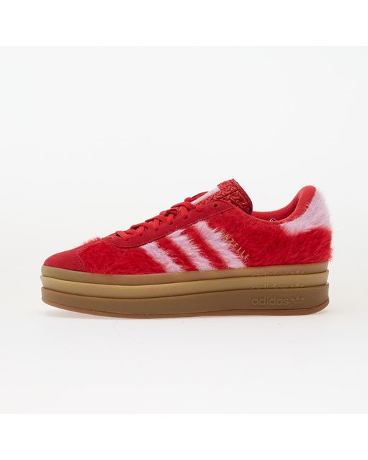 Adidas Originals Red Sneakers Adidas Gazelle Bold W Better Scarlet/ Bliss Lilac/ Metallic Eur