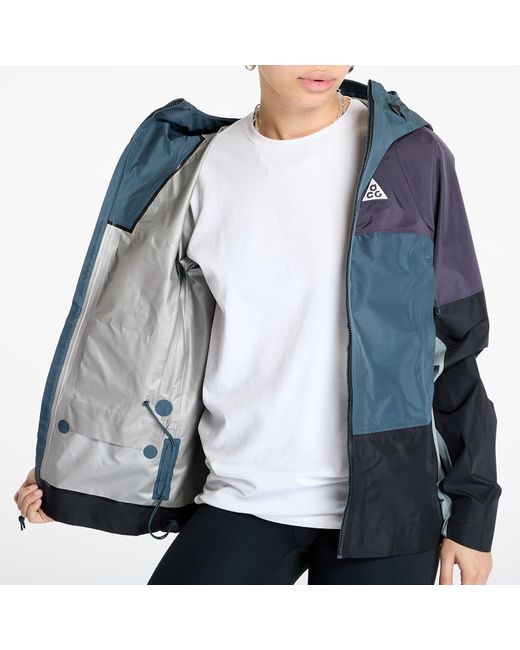 Nike Jas Storm-Fit Adv Acg "Chain Of Craters" Jacket Faded Spruce/ Gridiron/ Summit in het Blue
