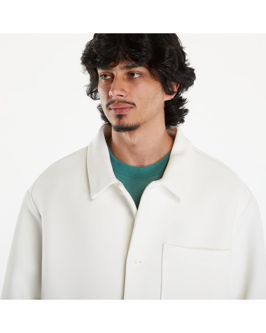 Nike Sportswear Tech Fleece Reimagined Oversized Shacket in het White voor heren