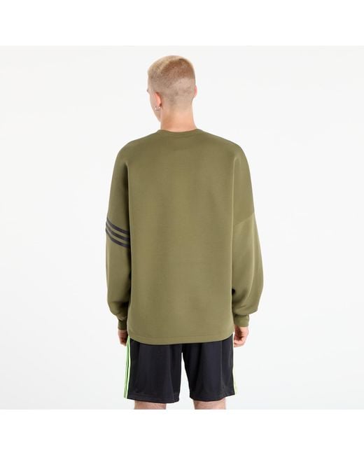 Adidas Originals Green Sweatshirt Adidas Neuclassics Oversized Crew for men