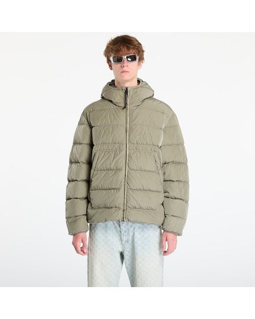 C P Company Jas Chrome-R Goggle Down Jacket in het Green voor heren