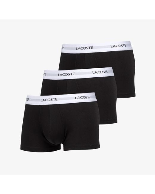 Lacoste Boxers 3-Pack Trunk in het Black voor heren