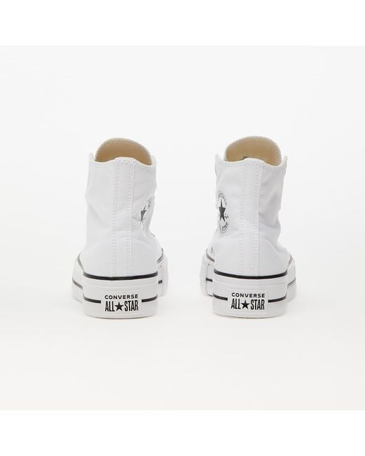 Converse White Sneakers Chuck Taylor All Star Lift Platform Wide Width/ Eur