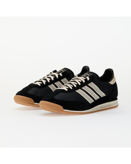 Adidas Originals Black Sl 72 Og Sneakers Aus Canvas Mit Besätzen Aus Veloursleder Und Häkelmaterial