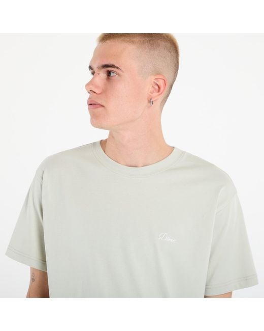 Dime T-Shirt Cursive Small Logo T-Shirt in het White