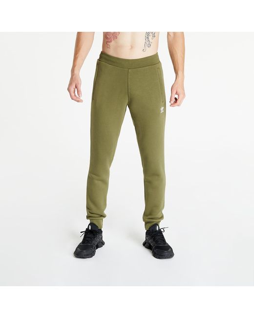 Adidas Originals Green Adidas Essentials Track Pants Focus Olive for men