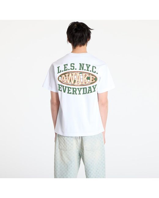 Maglietta Les Everyday Tee di AWAKE NY in White da Uomo