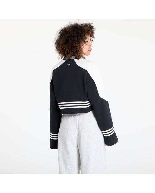 Adidas Originals Black Sweatshirt Adidas Blocking Crewneck Sweatshirt/ Off