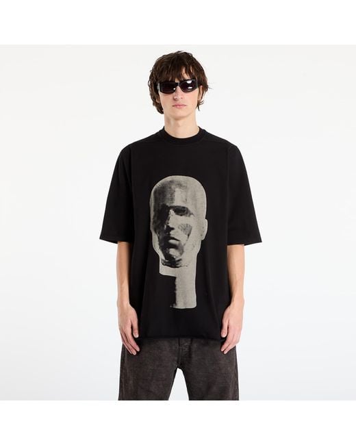 Maglietta Jumbo Ss Tee/ Pearl di Rick Owens in Black da Uomo