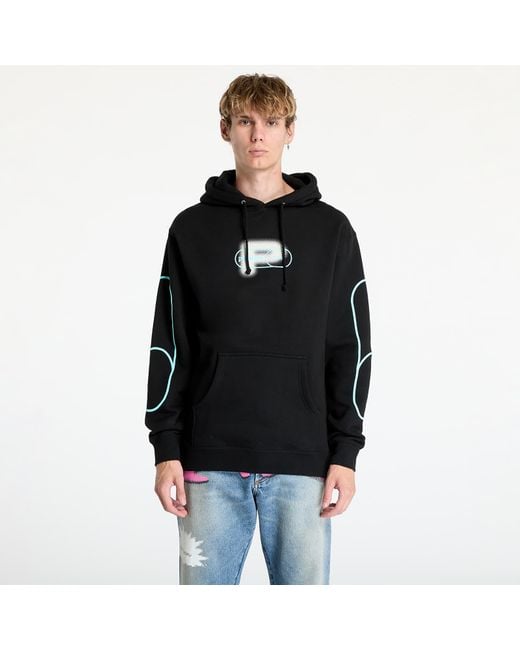 Felpa Pleaure Pixel P Hoodie di Pleasures in Black da Uomo