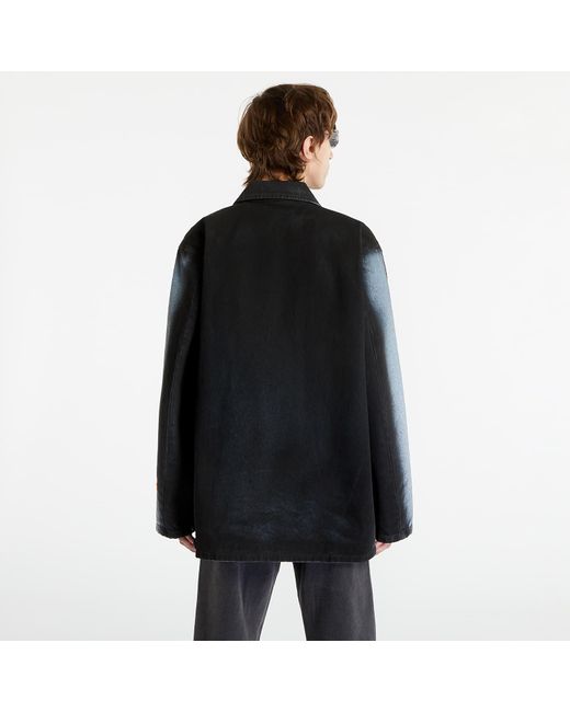 Heron Preston Black Gradient Long Sleeve Overshirt / Light Blue for men