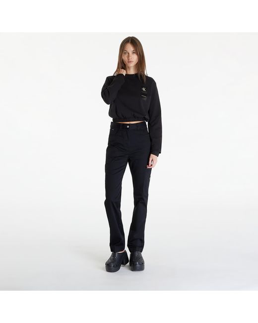 Calvin Klein Black Jeans Satin Boxes Crewneck Sweatshirt