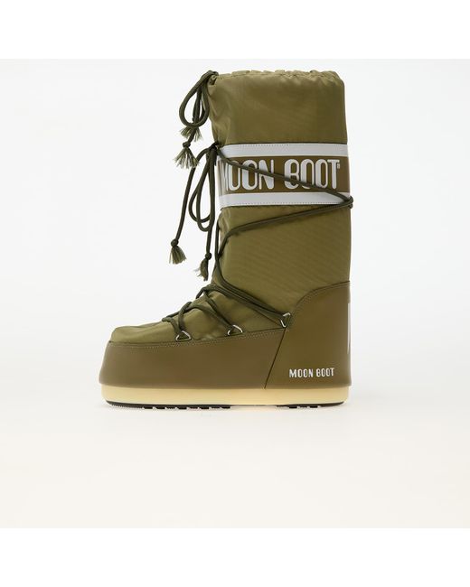 Moon Boot Green Sneakers Icon Nylon