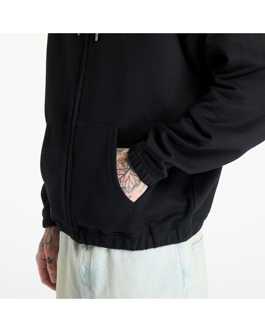 Wasted Paris Sweatshirt Kingdom Curve Destroy Boxy Zip Hoodie in Black für Herren
