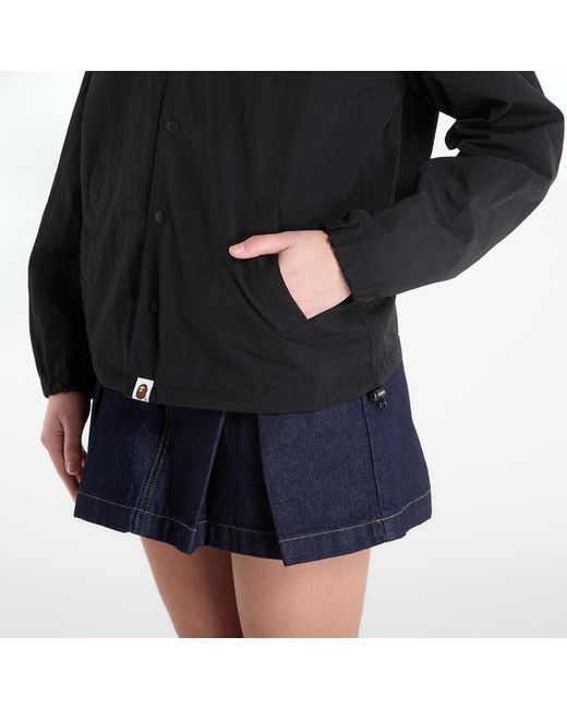 A Bathing Ape Black Jacket Bape Reversible Coach Jacket