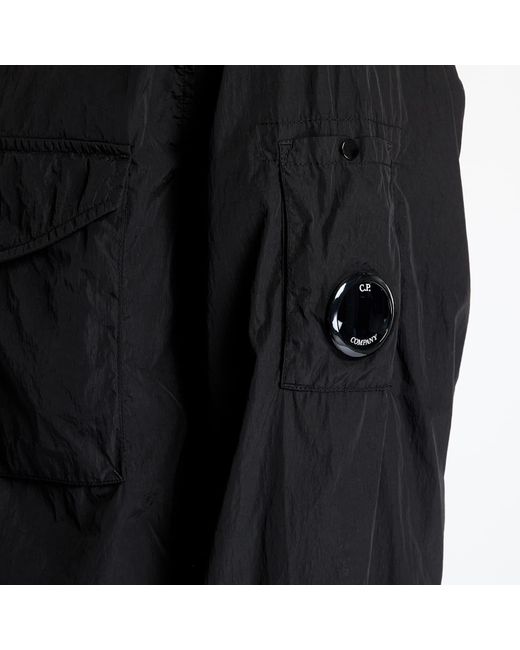 C P Company Jas Chrome-R Full Zip Overshirt in het Black voor heren