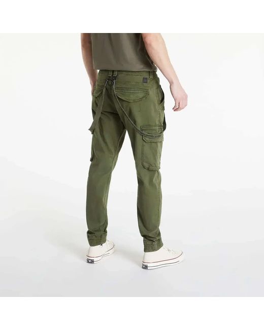Alpha Industries Green Pants Utility Pants for men
