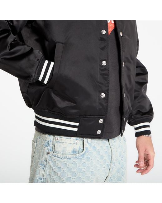 Human Made Black Jacket Nylon Stadium Jacket