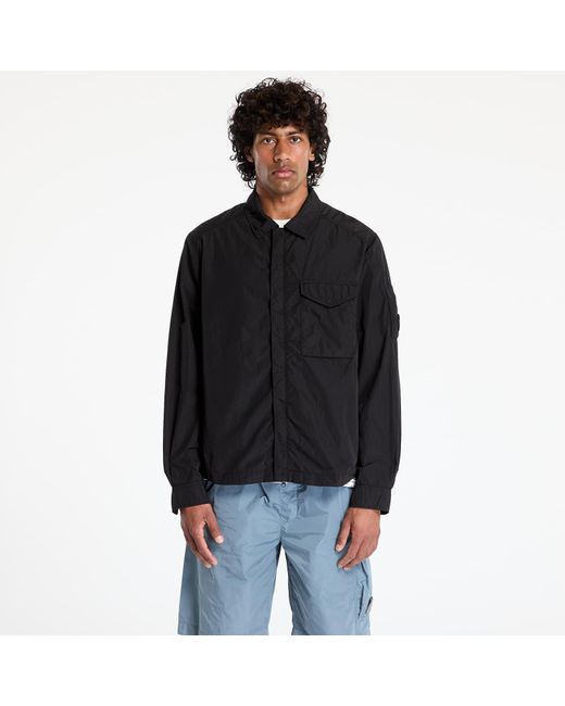 C P Company Jas Chrome-R Full Zip Overshirt in het Black voor heren