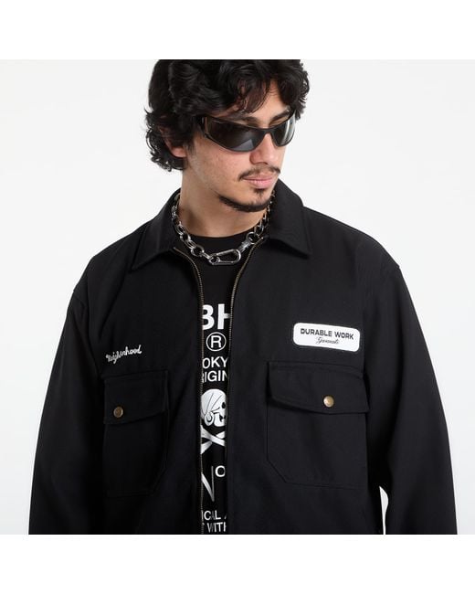Neighborhood Jas Zip Work Jacket in het Black voor heren