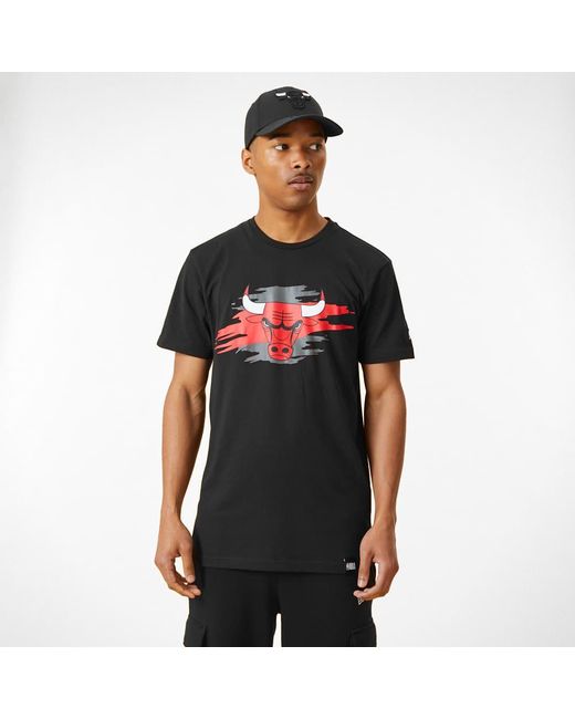NBA Tear Logo Tee Chicago Bulls Black KTZ pour homme | Lyst