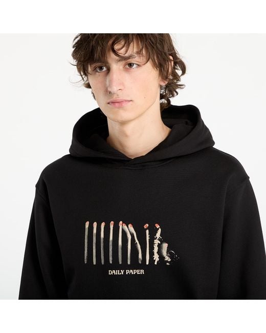Daily Paper Black Sweatshirt Light Cycle Hoodie