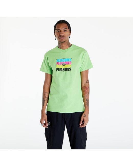 Maglietta Cmyk T-Shirt di Pleasures in Green da Uomo