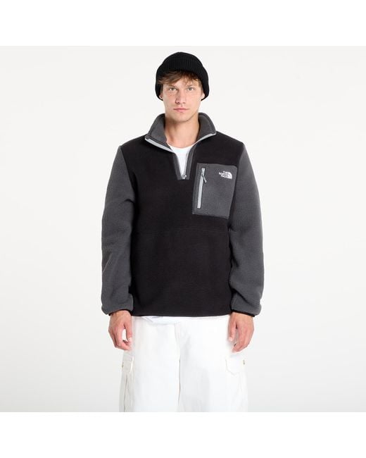 Felpa M Yumiori 1/4 Zip Tnf/ Asphalt di The North Face in Black da Uomo