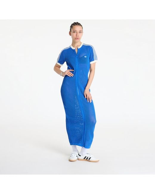 Premium crochet dress blue/ blue s Adidas Originals