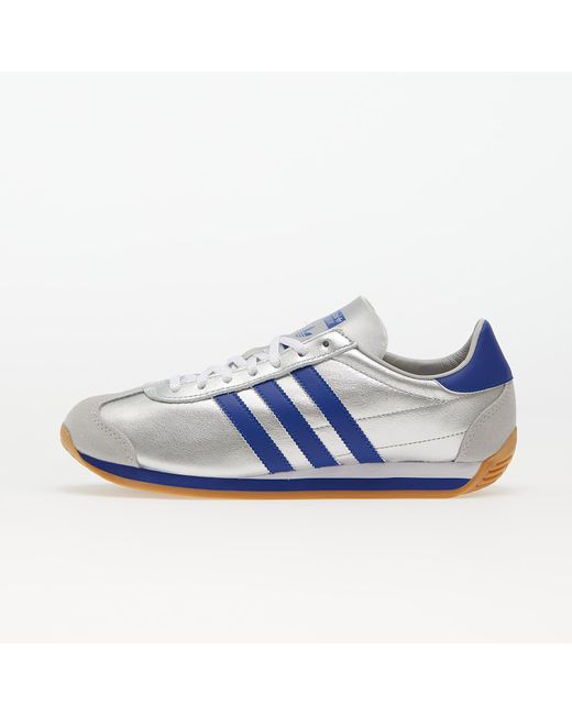 Adidas Originals Adidas Country Og Metallic Silver/ Brave Blue/ Ftw White for men