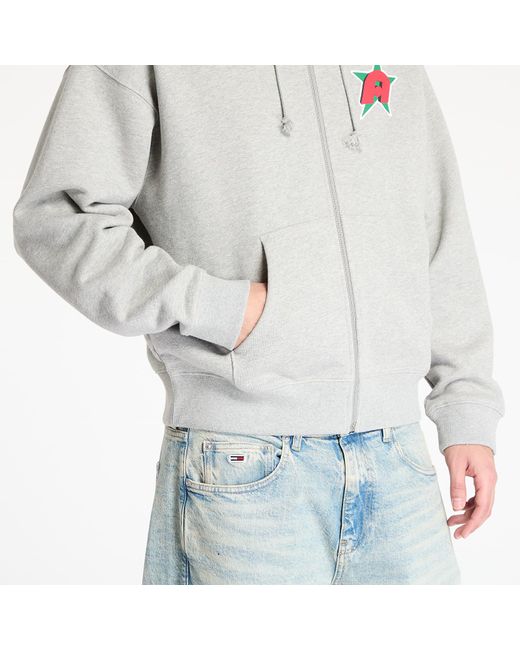 AWAKE NY Sweatshirt Star A Zip Up Hoodie in Gray für Herren