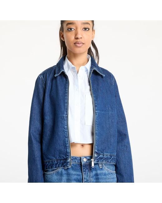 Calvin Klein Blue Jacket Jeans Zip Jacket