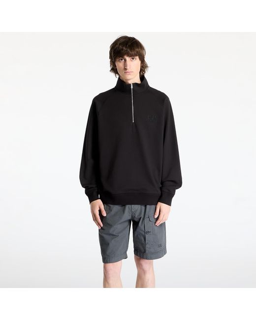Felpa Diagonal Raised Fleece Sweatshirt di C P Company in Black da Uomo