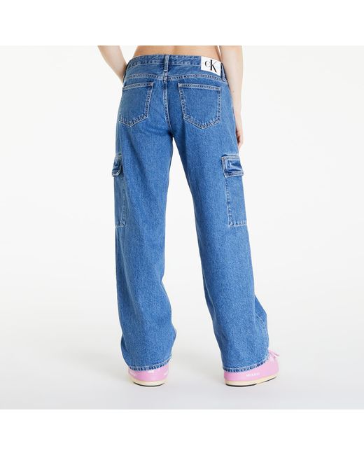 Calvin Klein Blue Jeans Extreme Low Rise baggy Jeans