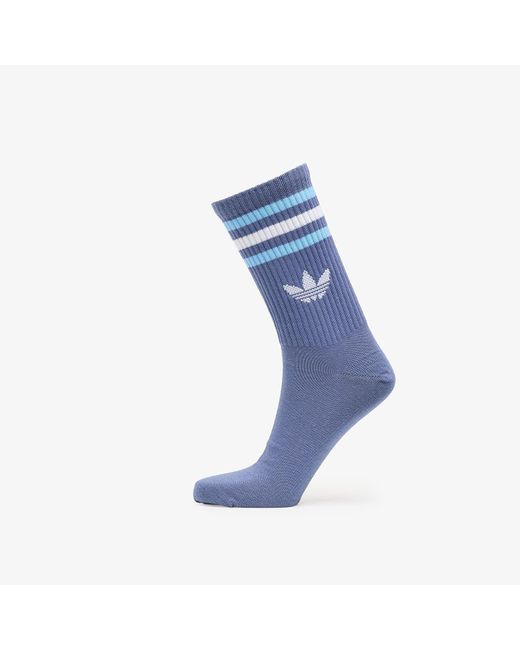 Adidas Originals Blue Socken Adidas 3S Crew Socks 3-Pack Creme