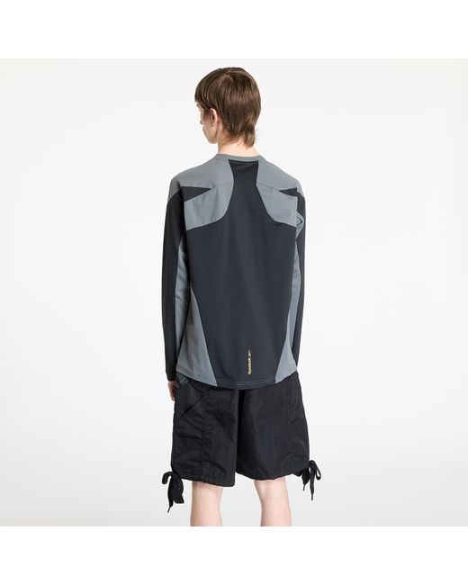 Maglietta Longsleeve Run Tee 3/ Washed di Reebok in Gray