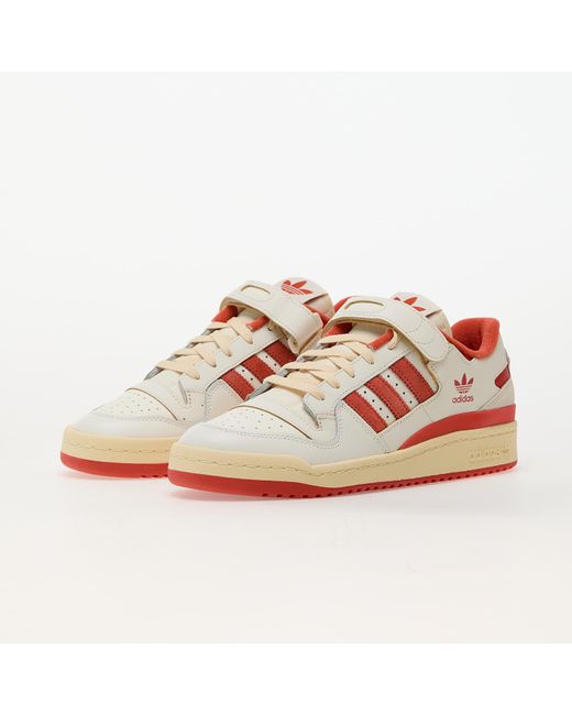 Adidas Originals Pink Adidas Forum 84 Low Ivory/ Preloved Red/ Easy Yellow for men
