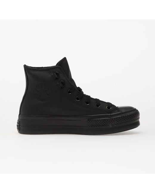 Sneakers Chuck Taylor All Star Lift Platform Leather Hi di Converse in Black