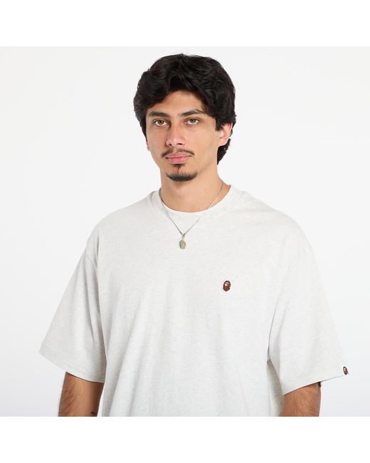 A Bathing Ape T-Shirt One Point Relaxed Fit Tee in White für Herren